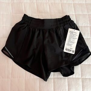 NWT Lululemon Black Hotty Hot Shorts